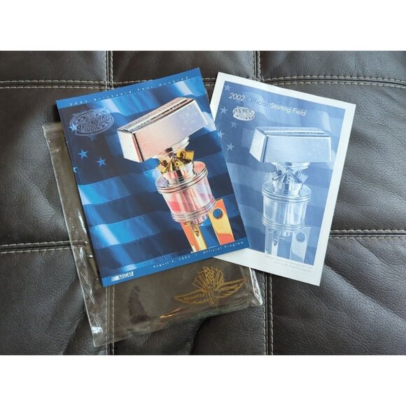 2002 Brickyard 400 Official Program NASCAR Winston Cup w/Lineup & STICKERS - Picture 1 of 6